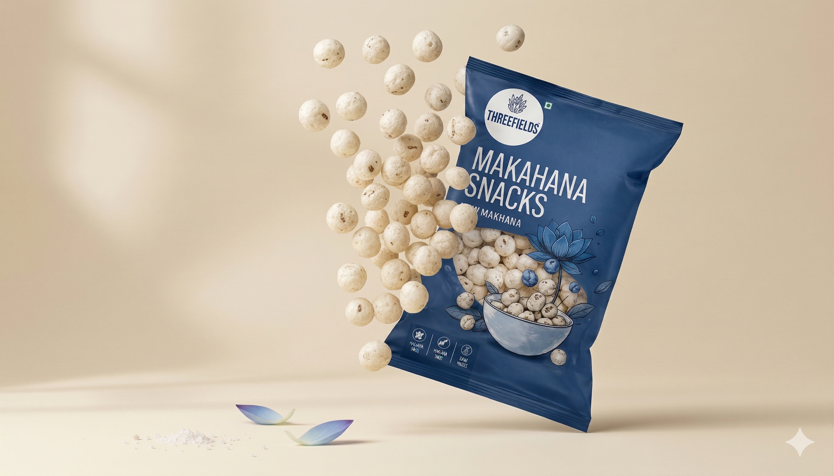 ThreeFields makhana - Snack Different.