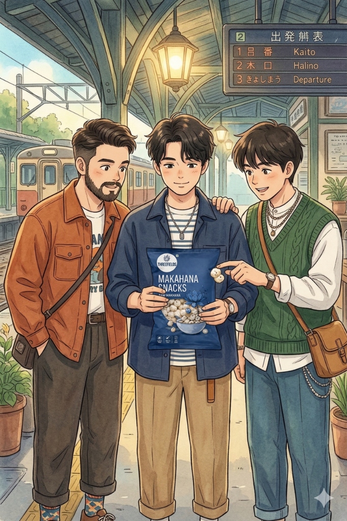 Sahil, Anmol, and Akash — three friends and co-founders of ThreeFields